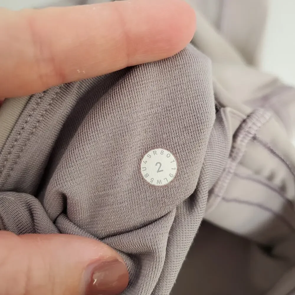 Lululemon Leggings Womens 2 Train Times 7/8 Dark Chrome Yoga Run Workout 25" - Picture 4 of 8